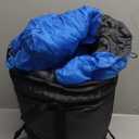 MalloMe Sleeping Bags for Adults Cold Weather & Warm - Backpacking Camping Sleeping Bag for Kids 10-12, Girls, Boys - Lightweight Compact Camping Essentials Gear Accessories Hiking Sleep Must Haves (32-65F Plush Comfort - Blue)