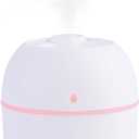 Portable Mini Humidifier Small Cool Mist Humidifier Personal Desktop USB Powered Super Quiet for Travel Car,Office,Baby Bedroom, Night Light, 2 Mist Modes, Auto Shut-off (White)