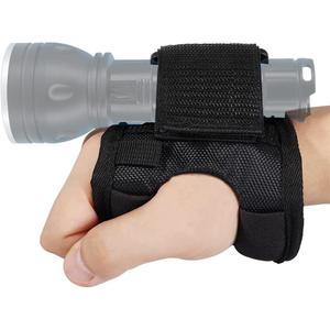 Diving Flashlight Wrist Mount Glove - PFSN Hands Free Dive Light Holder with Adjustable Hold Attach Velcro Wrist, Scuba Gear Dive Lanyard, Universal Strap, Scuba Accessories