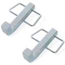 TonGass (2-Pack) Premium Snap L-Pins for Weight Distribution Hitches, 4 1/4" x 1 3/4" L-Pins with Integrated Snap Clips, Minimize Weight Distribution Hitch Noise, Zinc-Coated Heavy-Duty Steel