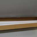 White Tension Curtain Rod 51-145In, Extra Long Adjustable Tension Rod No Drilling for Window or Bathroom,Outdoor Curtain Rod for Patio, Easy to Install, Never Rust, Rod Diameter 1.26 Inches-White