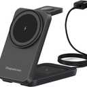 Wireless Charger for Samsung, 3 in 1 Wireless Charging Station with Watch Charger, Foldable Magnetic Charger for S25 Ultra/S24 Ultra/Z Flip 7/Fold 6/Buds 3