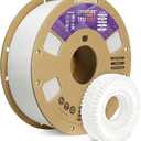 OVERTURE TPU Filament 1.75mm Flexible Roll, 95A Soft 3D Printer Filament, 1kg Spool (2.2 lbs), Fit Most FDM Printer (TPU White)