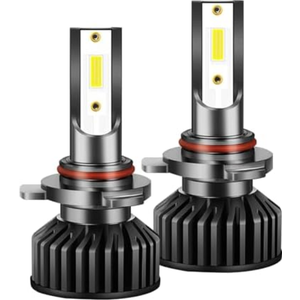LED Car Headlights With Built-In Driver 6000K Front Headlight White Light 9006 2PC Headlight