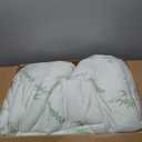 Ultra Soft Queen Size Mattress Topper - Viscose Made from Bamboo Pillow Top Mattress Pad for Back Pain Relief - Naturally Cooling for Hot Sleepers, Green