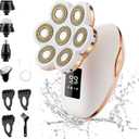 Electric Razors for Women, 7D Electric Shaver for Women, 5 in 1 Lady Shavers, Wet/Dry Bikini Trimmer, Rechargeable Facial Hair Removal, Painless Face Razor for Arms Legs Armpit Pubic Area