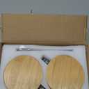 Vintage Coffee Mugs, Overnight Oats Containers with Bamboo Lids and Spoons - 14oz Clear Embossed Glass Cups, Cute Coffee Bar Accessories, Iced Coffee Glasses, Ideal for Cappuccino, Latte, 2 Pack