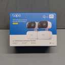 Tapo 2K Indoor/Outdoor Pan/Tilt Wired Security Camera - Baby Monitoring, Person & Baby Cry Detection, 360 Motion Tracking, Night Vision, No-Subscription Local Storage or Optional Cloud, C216 (2-Pack) (White)