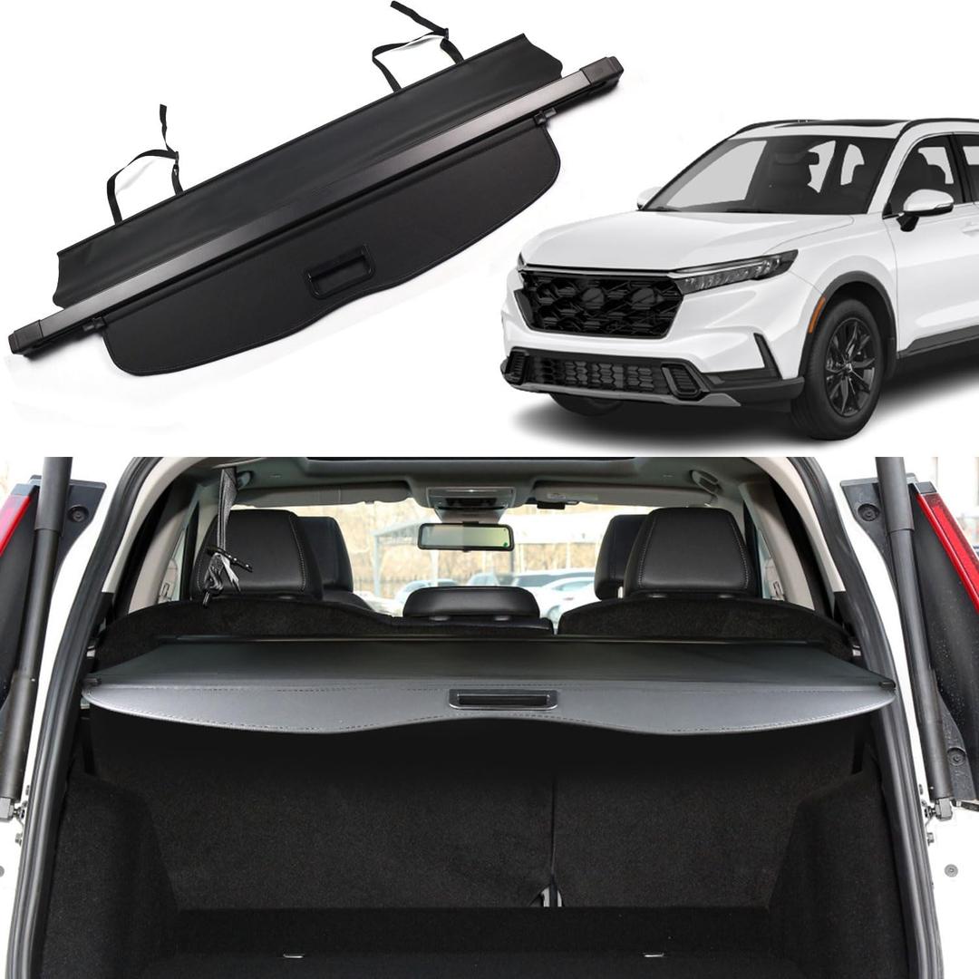 Cargo Cover for Honda CRV 2023 2024 2025 CR-V Accessories Trunk Cover Extra Cover Style Rear Trunk Security Cover Shielding Shade, Black