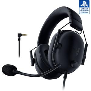 Razer BlackShark V2 X PlayStation Gaming Headset: 50mm Drivers - Cardioid Mic - Lightweight - Comfortable, Noise Isolating Earcups - for PS5, Xbox Series X, PC, Switch via 3.5 mm Audio Jack - Black