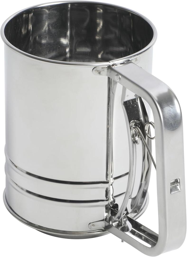 Oster Helmsdale 2 Cup Stainless Steel Flour Sifter for Baking for Crank Sifter