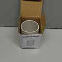 YAUKPH Beige Striped Toothbrush Holder for Electric Toothbrushes Bathroom Organizer Cup for Toothpaste Kids & Adults