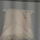 FMFUNCTEX Cream Sheer Curtains, 100X84, Rod Pocket, 1 Panel for Bedroom