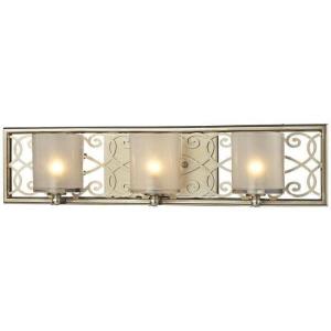 Elk Lighting - 31428/3 - Santa Monica - Three Light Bath Bar Aged Silver Finish