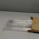 DNB Mahjong Rack Pusher Set - 4 Transparent Acrylic Mahjong Rack with Built in Pushers Set - Clear
