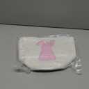 FoldTier Cute Easter Basket with Handle Empty Bunny Basket Large Woven Cotton Rope Gifts Buckets for Egg Hunts Baby's First Easter Baskets Gifts (Pink) 7.87×15.75