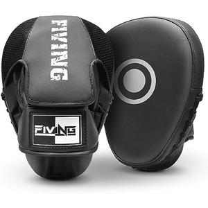 Boxing Pads for Men, Women, & Kids, Leather Focus Mitts for Martial Arts, Boxing Training, Curved Punch Mitts for Karate, Kickboxing,Muay Thai, Taekwondo
