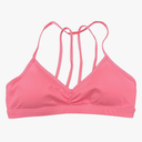 cooki Strappy Sports Bras for Women Wireless Adjustable Straps Criss Cross Back Padded Workout Yoga Bras Backless Crop Tops M