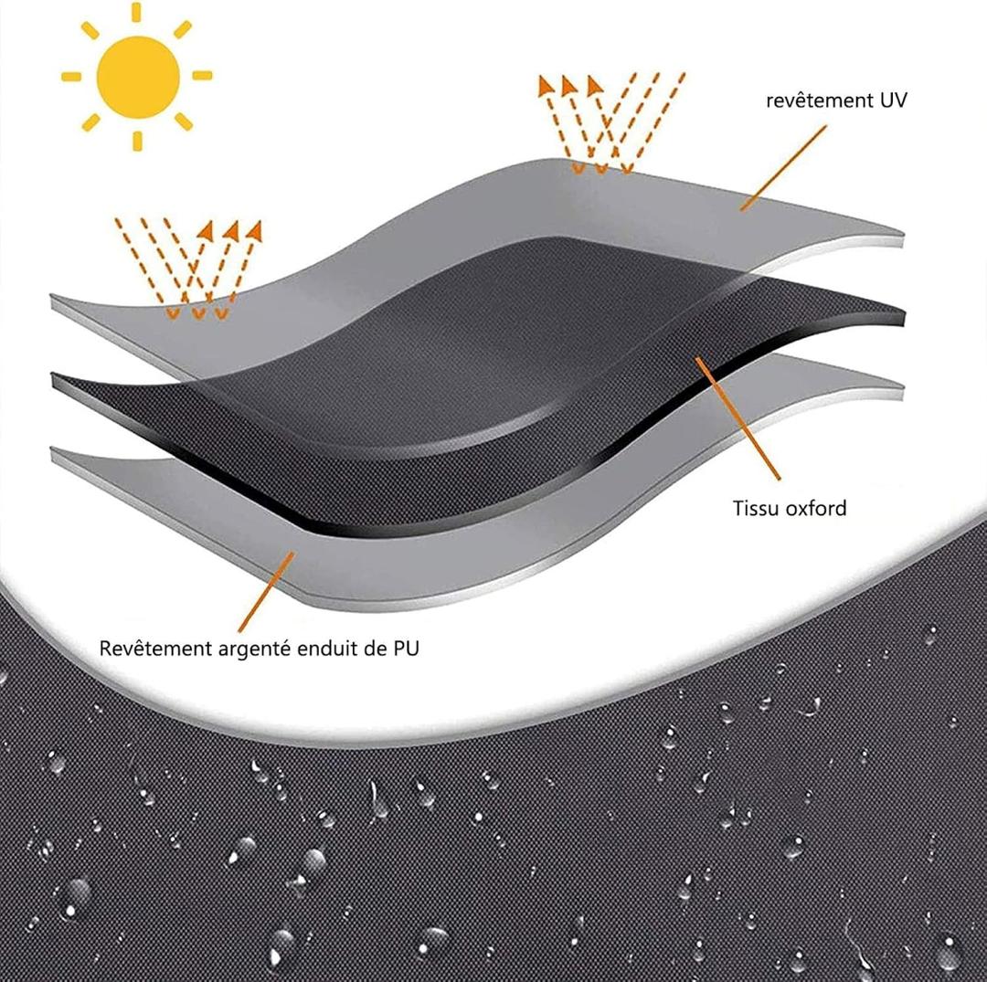 Black Cover Waterproof 35"×35"×35"