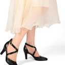 Women's 3In Closed Toe Heel Pumps Dress Shoes for Women, size 9