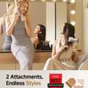 Dreame Pocket Hair Dryer - Ultra Lightweight Blow Dryer with 2 Styling Attachments, Fast Drying, High-Speed Brushless Motor, 300M Negative Ions, Low Noise, Portable for Home & Domestic Travel & Gym