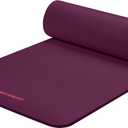 Retrospec Solana Yoga Mat Thick 1/2in Non-Slip Workout Mat with Nylon Strap - 72x24in Exercise Mat for Pilates, Stretching & Fitness - BPA Free, Easy Clean