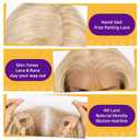 KOME Balayage Blonde 13×6 Curly Synthetic Lace Front Wig for Women 26IN