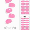 ohora Semi Cured Gel Nail Strips (N Tint High-Teen) - Pink, Tint, Works with Any UV/LED Lamps, Salon-Quality, Long Lasting, Easy to Apply & Remove - Includes 2 Prep Pads, Nail File & Wooden Stick