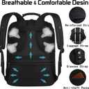 18.4 Laptop Backpack for Men, 55L-60L Extra Large Gaming Laptops Backpack, TSA Friendly Flight Approved RFID Anti-theft Pocket, Water Resistant Suiltable for Travel Business Work