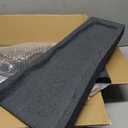 Sekcen 2 Pack Rubber Downspout Splash Block Rain Gutter Down Spout Drain Trays Gray