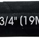 2 x Generic HaiChi 15611-12-12 Hydraulic Hose Assembly 3/4” Hydraulic Hose 48” Long，3118 psi-US, Black