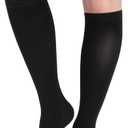 15-20 mmHg Compression Socks for Women and Men Knee High Open Toe Medical Compression Stockings for Travel Daily