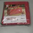 ZOBER Large Christmas Ornament Storage Box - Stores 54 4" Large Ornaments, With Dividers - Ornament Organizer Storage Box, Durable Christmas Containers Holder, Dual Zipper - Red