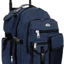 Everest Deluxe Wheeled Backpack, Navy, One Size