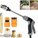 Pressure Washer, Handheld Power Washer with 360 Rotating Nozzle, 3 Spray Modes, Stainless Steel Universal Hose Fit, Tool-Free Installation-Driveway & Outdoor Cleaning