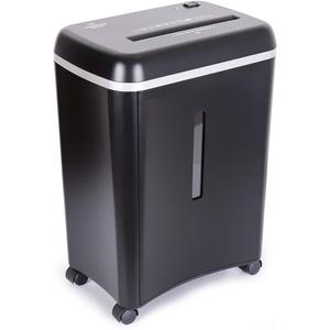 WOLVERINE 8-Sheet Super Micro Cut High Security Level P-5 Ultra Quiet Paper/Credit Card Home Office Shredder with 4.5 gallons Pullout Waste Bin SD9101 (Black)