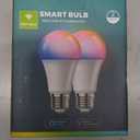 Smart Light Bulbs 2 Pack, Color Changing Light Bulb Works w/Alexa Google Home, 9W A19 E26 800LM RGBTW Colored LED Bulbs, 50+ DIY Scenes, Music Sync, App & Voice Control WiFi Light Bulbs