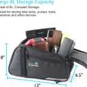 Lumintrail 8L Bike Trunk Bag - Durable Bicycle Cargo Rack Bag - Secure Rack Attachments - For Bike Rear Racks