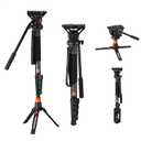 K&F CONCEPT Camera Monopod with Fluid Head and Tripod Base 70.5"