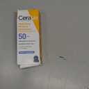 CeraVe 100% Mineral Sunscreen SPF 50, Face sunscreen With Zinc Oxide & Titanium Dioxide, Hyaluronic Acid + Niacinamide + Ceramides, Oil Free, Travel Size 2.5 oz