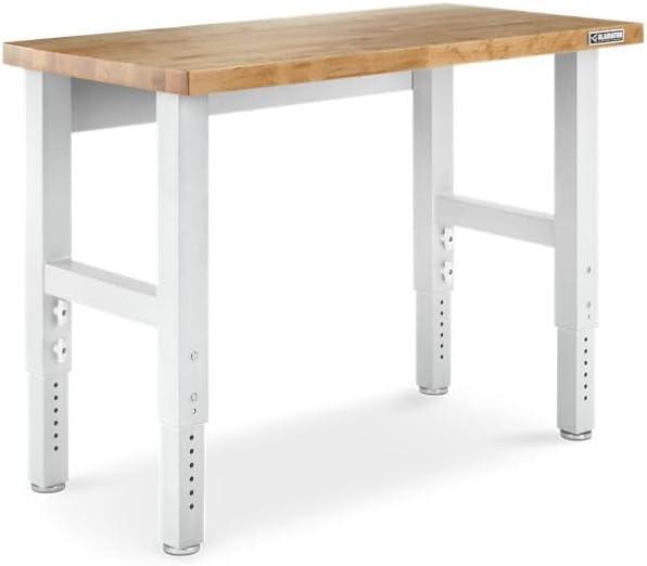 Gladiator 4' Adjustable Height Hardwood Workbench, GAWB04HW