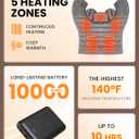 HENNCHEE Heating Pad for Neck and Shoulders and Back Pain Relief, Battery Wireless Heated Wrap Weighted Neck Warmer Grey