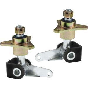 PRO BAT 15mm 3 Stud Front Wheel Hubs Steering Spindle + Wheel Rear Axle Hub Fit for 6in Tires Quad Bike ATV Go Kart