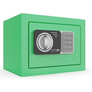 PATRON small safe box with keymini safe for moneysmall coin safes for home with codelittle jewelry lock box for kidsWall or Cabinet Safe for personal items0.236 Cubic Feet Green