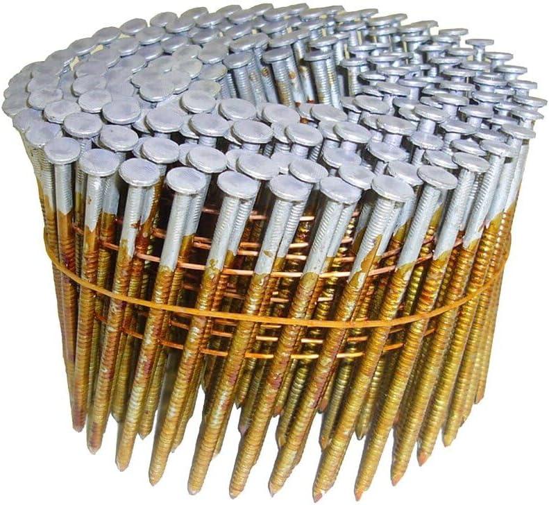 Metabo HPT Full Round Head Framing Nails | 3 Inch x .120 | Ring Shank | Hot Dipped Galvanized | Wire Coil | 2400 Count | 12707HHPT