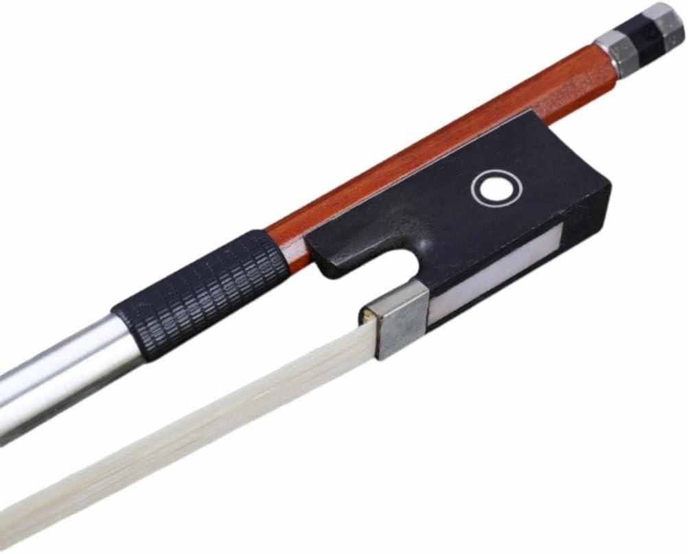 AMZZ Superior 4/4 Violin Bow  Handmade Brazilwood, Well-Balanced with Ebony Frog & White Horsehair for Intermediate & Advanced Players AMZZ Superior 4/4 Violin Bow  Handmade Brazilwood, Well-Balanced with Ebony Frog & White Horsehair for Intermediate & Advanced Players