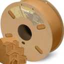 DURAMIC 3D PLA Filament 1.75mm 1kg Spool, Jam-Free High Stifness 3D Printing Filament with Cardboard Spool, No-Tangling No-Clogging Dimensional Accuracy 99% +/- 0.03 mm PLA Light Brown 1 Pack