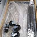 150L Laundry Hamper with Wheels, Rolling Laundry Basket with Metal Frame and Removable Bag, Large & Tall Dirty Clothes Hampers for Bedroom Aesthetic, Laundry Room, Bathroom, Dorm-Black (40GAL)