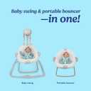 Graco Slim Spaces Compact Baby Swing, Reign