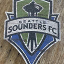 SEATTLE SOUNDERS FC Weathered Wood-Look WALL PLAQUE MLS Soccer